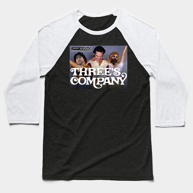 Three's Company Jacket Audio Baseball T-Shirt by jacketaudio.com